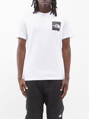 The North Face - Logo-patch Cotton-jersey T-shirt - Mens - White Black