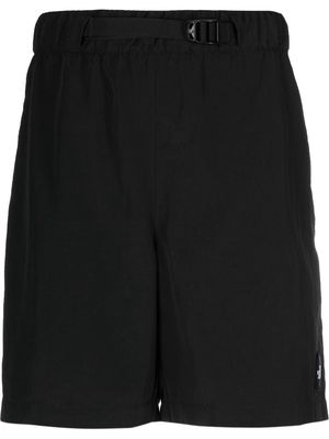 The North Face logo-patch track shorts - Black