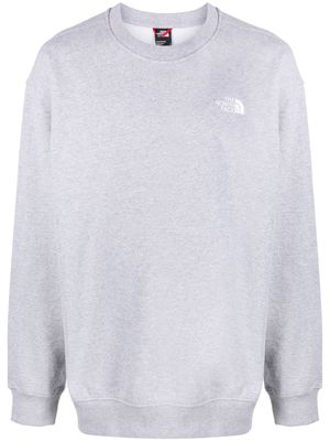 The North Face logo-print cotton-blend sweatshirt - Grey