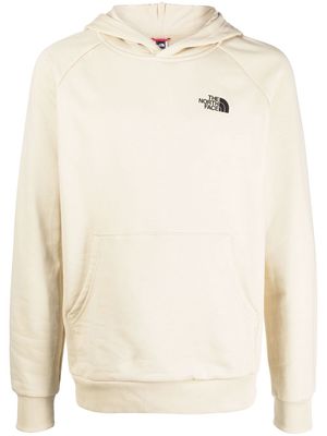The North Face logo-print cotton hoodie - Neutrals