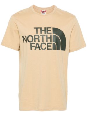 The North Face logo-print cotton T-shirt - Brown