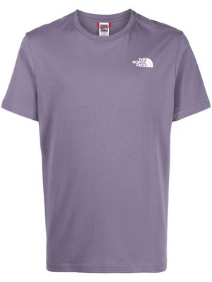 The North Face logo-print cotton T-shirt - Purple