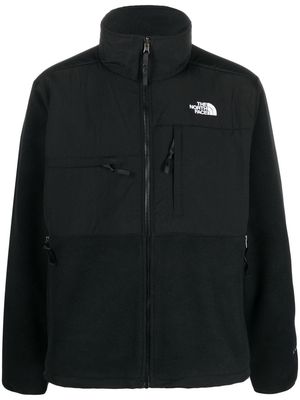 The North Face logo-print fleece jacket - Black