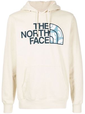 The North Face logo-print hoodie - Brown