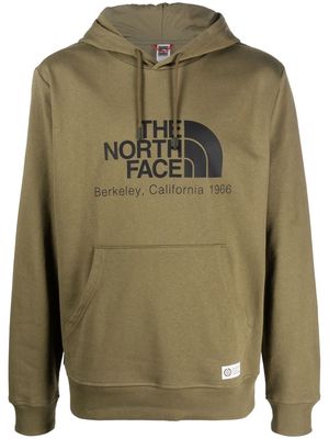 The North Face logo-print hoodie - Green