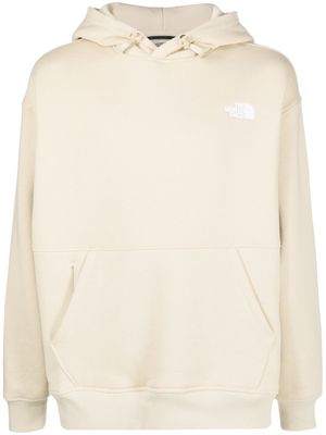 The North Face logo-print hoodie - Neutrals