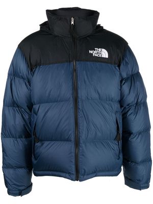 The North Face logo-print padded down jacket - Blue