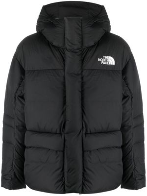 The North Face logo print padded jacked - Black