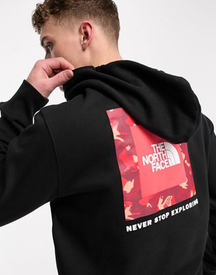 The North Face Lunar New Year camo back print hoodie in black