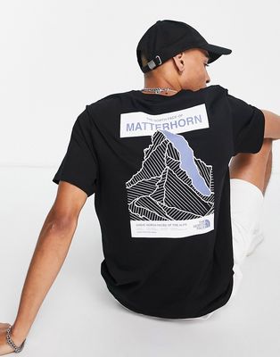 The North Face Matterhorn face T-shirt in black - Exclusive to ASOS