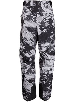 The North Face military-print straight-leg pants - Black