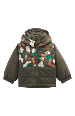 The North Face Mount Chimbo Water Repellent Reversible Hooded Jacket in New Taupe Green