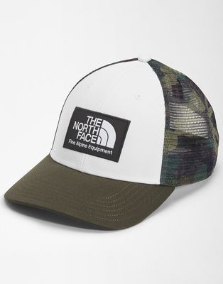 The North Face Mudder Trucker cap in white