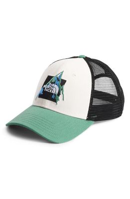 The North Face Mudder Trucker Hat in Heritage Graphic/green/white