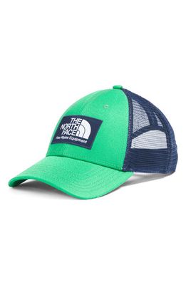 The North Face Mudder Trucker Hat in Optic Emerald/Summit Navy