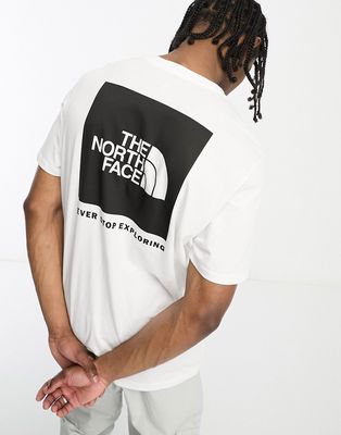 The North Face NSE Box back print logo t-shirt in white