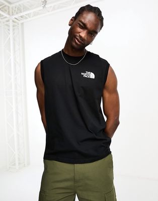 The North Face NSE Box back print tank top in black