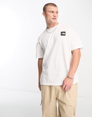 The North Face NSE Box drop shoulder T-shirt in white