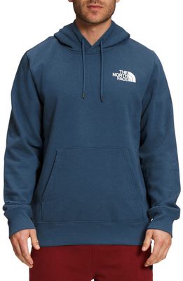 The North Face NSE Box Logo Graphic Hoodie in Shady Blue/Tnf Black