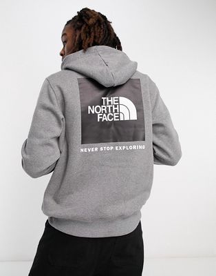 The North Face NSE box logo hoodie in gray