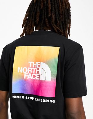 The North Face NSE Box ombre back print T-shirt in black