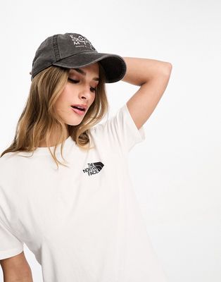 The North Face NSE Box T-shirt in black and white