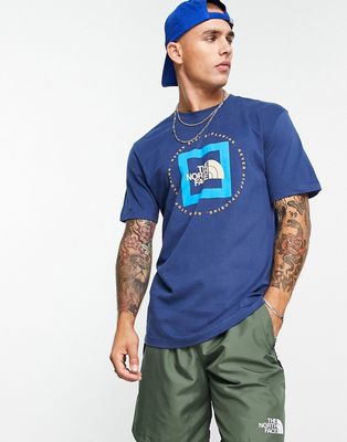 The North Face NSE geo t-shirt in shady blue
