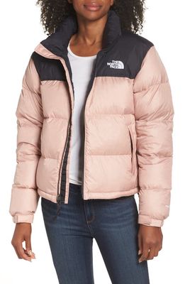 The North Face Nuptse 1996 Packable Quilted 700 Fill Power Down Jacket in Misty Rose