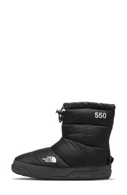 The North Face Nuptse Après Water Repellent 550 Fill Power Down Bootie in Tnf Black/Asphalt Grey
