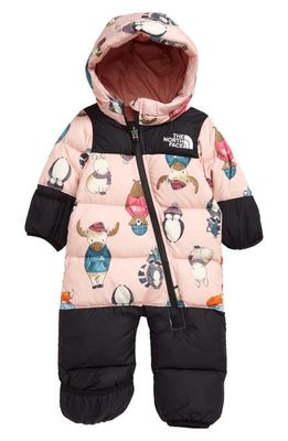 The North Face Nuptse® 700 Fill Power Down Bunting in Peach Pink Critters Print