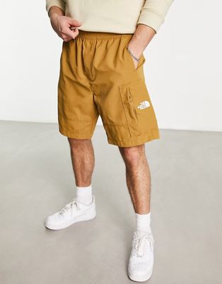 The North Face nylon utility shorts in brown