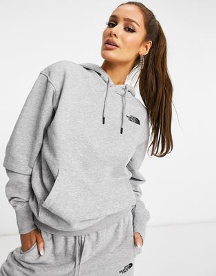 The North Face Oversized Essential hoodie in gray-Grey