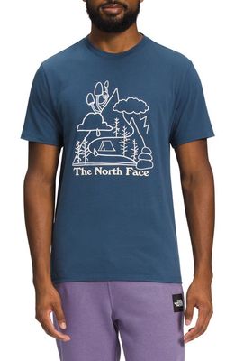 The North Face Places We Love Graphic T-Shirt in Shady Blue