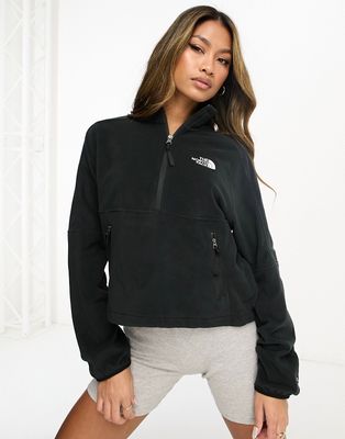 The North Face Polartec 1/4 zip jacket in black