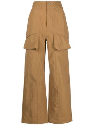 The North Face pouch-pocket wide-leg trousers - Brown