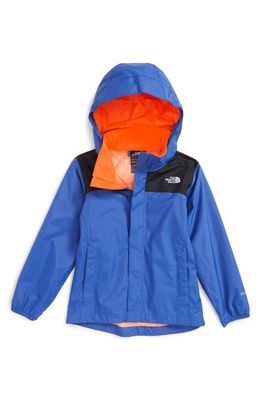 The North Face 'Resolve' Reflective Waterproof Jacket in Monster Blue/Shocking Orange