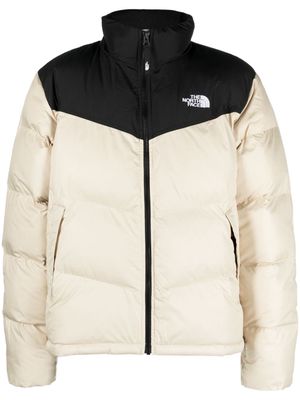 The North Face Saikuru logo-embroidered quilted jacket - Neutrals