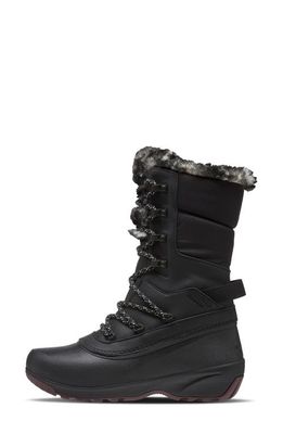 The North Face Shellista IV Luxe Insulated Waterproof Boot with Faux Fur Trim in Tnf Black/Gardenia White