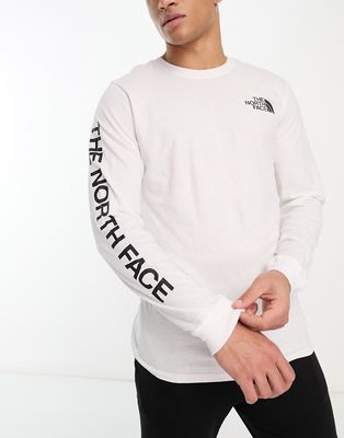 The North Face Sleeve Hit long sleeve t-shirt in white