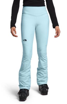 The North Face Snoga High Waist Slip Fit WindWall Pants in Icecap Blue