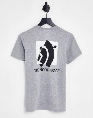The North Face t-shirt with logo back print in gray