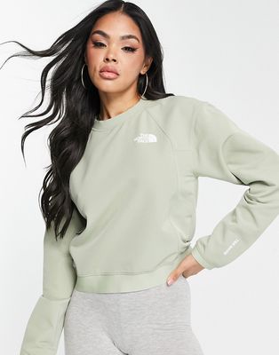 The North Face Tekware woven sweatshirt in green