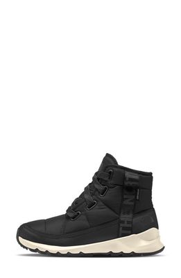 The North Face ThermoBall Luxe Faux Fur Lined Waterproof Boots in Tnf Black/Asphalt Grey