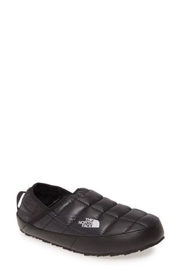 The North Face Thermoball Water Repellent Traction V Mule in Black/Black Fabric