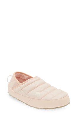 The North Face Thermoball Water Repellent Traction V Mule in Sand Pink/Gardenia White