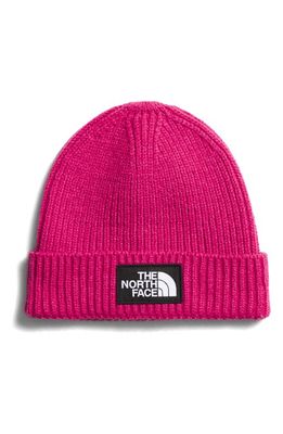 The North Face TNF Box Logo Beanie in Mr. Pink