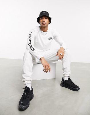The North Face TNF hit long sleeve t-shirt in white
