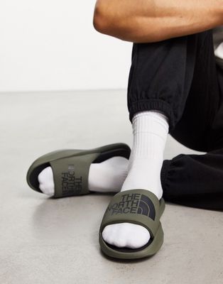 The North Face Triarch slides in khaki-Green