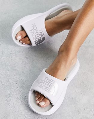 The North Face Triarch slides in white