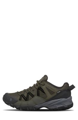 The North Face Ultra 111 Waterproof Trail Running Sneaker in New Taupe Green/Black